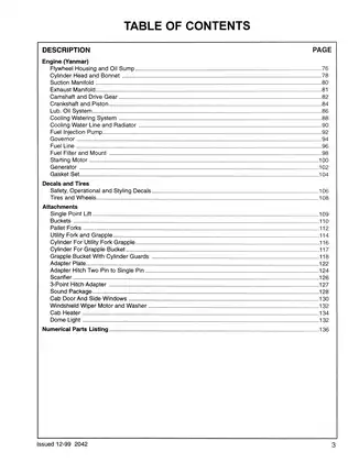 Mustang 2042 skid steer loader master parts manual Preview image 5