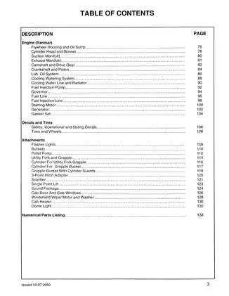 Mustang 2050 skid steer loader master parts manual Preview image 5