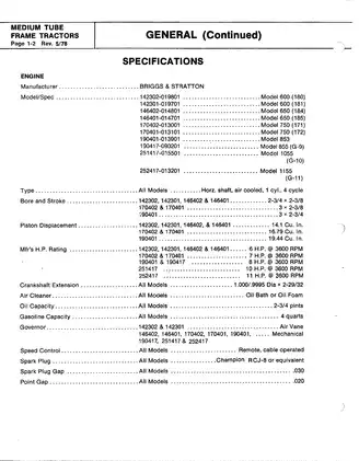 Bolens Medium Tube Frame Tractors Service and Repair Manual Preview image 4