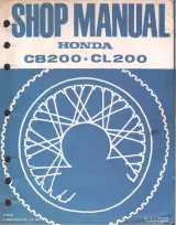 1974 Honda CB200 / CL200 Scrambler Shop Manual (P/N 6135402) – preview page 1