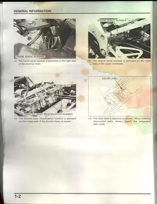 Honda CBR600 Hurricane service manual Preview image 3