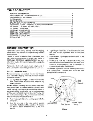 Cub Cadet RZT Series Operators Manual: RZT 50 and RZT 54 Tractors Preview image 3
