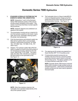 Cub Cadet 7264 Compact Tractor Service Manual Preview image 4