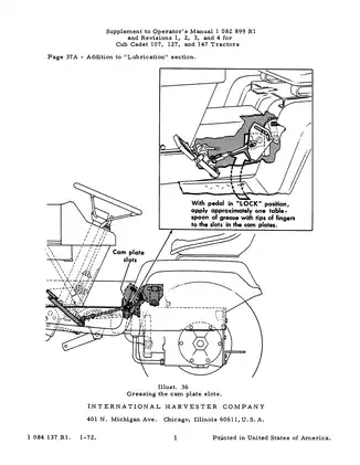 1969-1971 International IH Cub Cadet 73, 106, 107, 126, 127, 147 garden tractor operators manual Preview image 4