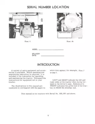 International IH Cub Cadet 86, 108, 109, 128, 129, 149 tractor operator´s manual Preview image 5