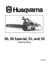 Husqvarna 50 / 50 Special / 51 / 55 Chainsaw Service Manual (P/N 531 03 00–76) – preview page 1
