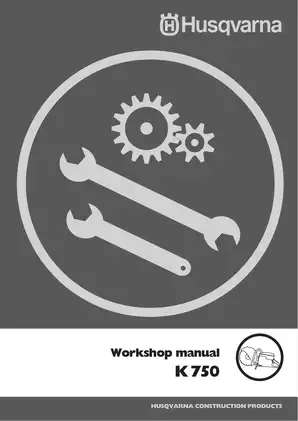 Husqvarna K750 Workshop Manual - Comprehensive Service Guide Preview image 2