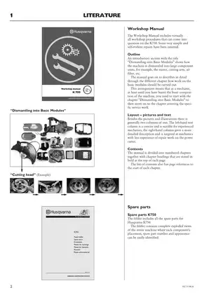 Husqvarna K750 Workshop Manual - Comprehensive Service Guide Preview image 4
