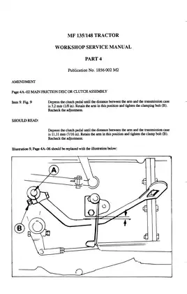 Massey-Ferguson 135/148 Tractor Workshop Manual - Comprehensive Guide Preview image 4