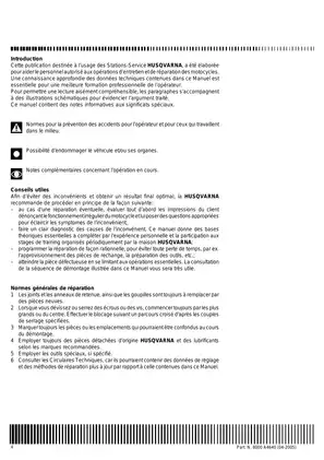 MV Agusta SM 610 & TE 610 Workshop Manual (2006) - Comprehensive Repair Guide Preview image 5
