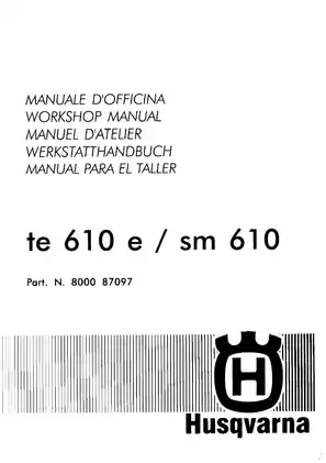 1998 Husqvarna TE610E, SM610 repair manual