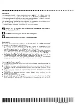 Cagiva Motorcycle Workshop Manual (Part No. 8000 87097) - Comprehensive Repair Guide Preview image 4