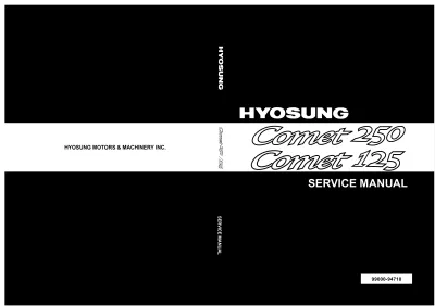 Preview: 2002 Hyosung Comet 250 / Comet 125 Factory Service Manual (P/N 99000-94710)