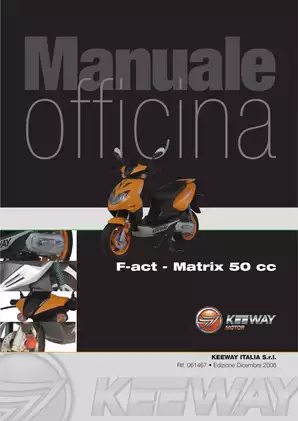 2006 Keeway F-act Matrix 50 scooter repair manual Preview image 1