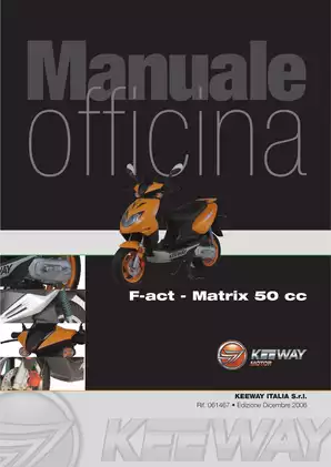2006 Keeway F-act Matrix 50 scooter service manual