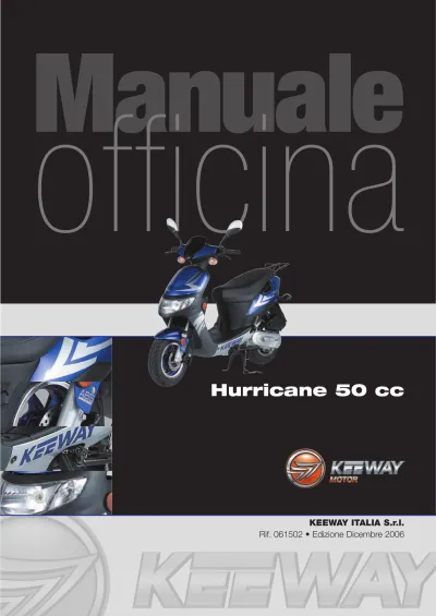 Preview: 2006 Keeway Hurricane 50 Service Manual (P/N 061502)