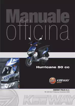 2006 Keeway Hurricane 50 scooter repair manual Preview image 1