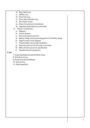 ARN125/150 Scooter Service and Maintenance Manual (2006) Preview image 3
