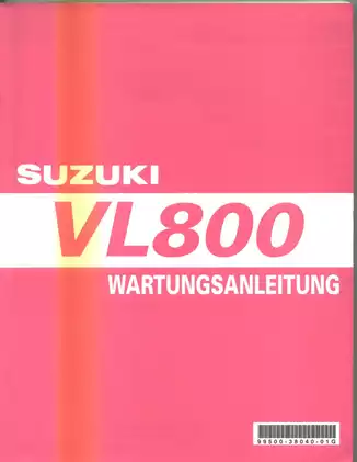 Suzuki VL 800 Intruder Volusia manual Preview image 1