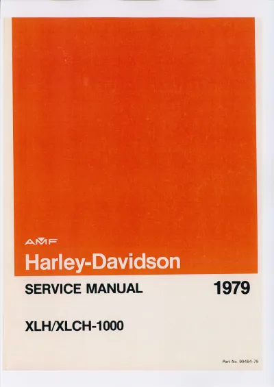 Preview: 1979 Harley-Davidson XLH/XLCH-1000 Service Manual (P/N 99484-79)