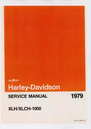 Harley-Davidson 1979 XLH/XLCH-1000 Service Manual - Comprehensive Repair Guide