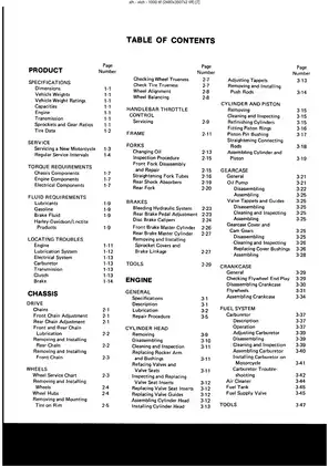 1979 Harley-Davidson XLH , XLCH-1000 service manual Preview image 5