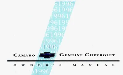 Preview: 1996 Chevrolet Camaro Owner's Manual (P/N 10275780 A)