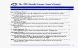 1996 Chevrolet Camaro Owner's Manual (P/N 10275780 A) – preview page 2
