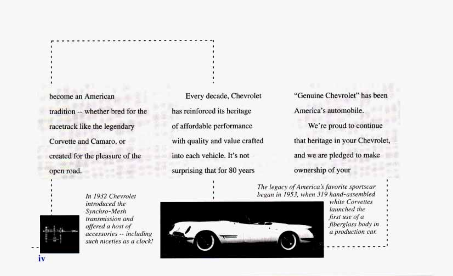 1996 Chevrolet Camaro owners manual Preview image 5