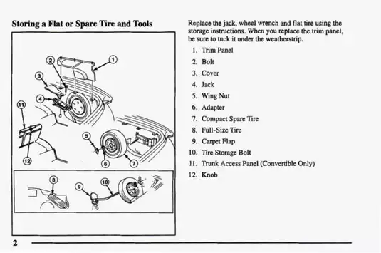 1998 Chevrolet Camaro Owner's Manual Supplement - Essential Maintenance and Repair Guide Preview image 4