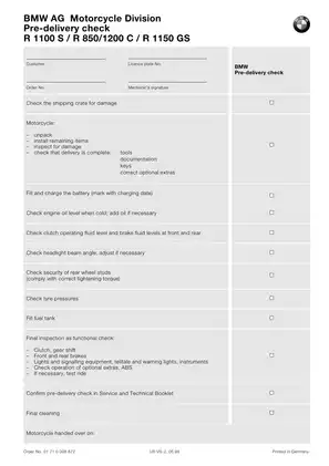 Comprehensive Repair Manual for BMW R 850C and R 1200C Motorcycles Preview image 4