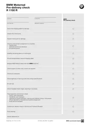 2000-2006 BMW R 1150 R manual Preview image 5