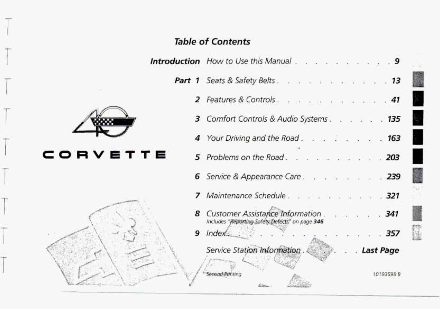 1993 Chevrolet Corvette owner´s manual Preview image 2