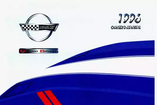 1996 Chevrolet Corvette Owner's Manual - Comprehensive Guide for Your Dream Car
