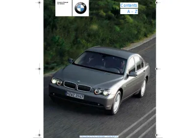 Preview: 2001 BMW 745i / 745Li Owner's Manual (P/N 01 40 0 156 097)