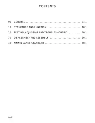 Komatsu PC200LC-6 / PC210LC-6 / PC220LC-6 / PC250LC-6 Hydraulic Excavator Shop Manual Preview image 3