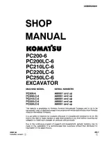 Komatsu PC200-6, PC200LC-6, PC210LC-6, PC220LC-6, and PC250LC-6 1996 Excavator Shop Manual (P/N CEBMX20601) – preview page 1