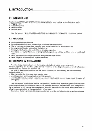 Komatsu Excavator Operation & Maintenance Manual (PC25-1, PC30-7, PC40-7, PC45-1) Preview image 5