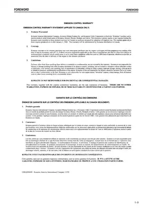 Komatsu PC40MR-2 Excavator Operation & Maintenance Manual Preview image 5