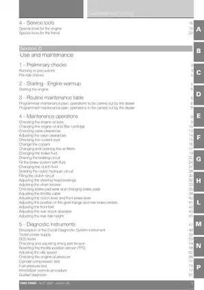 2007 Ducati 1098, 1098R, 1098TRI superbike manual Preview image 3