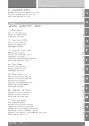 2007 Ducati 1098, 1098R, 1098TRI superbike manual Preview image 5