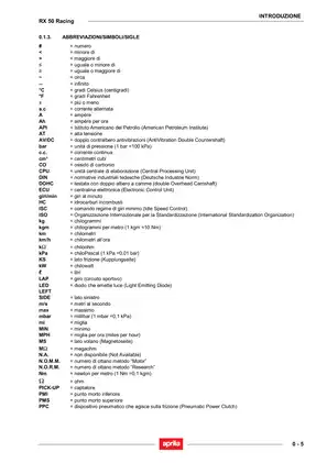 Aprilia RX 50 Racing Service Manual and Maintenance Guide Preview image 4