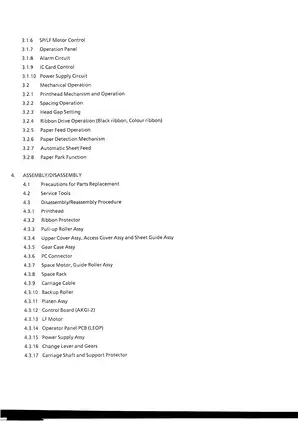 Okidata Microline 590, 591 dot matrix printer maintenance manual Preview image 4