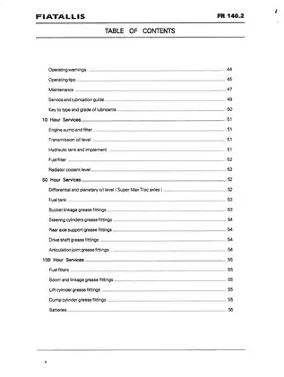 Comprehensive Operation & Maintenance Manual for Fiatallis FR140.2 Wheel Loader Preview image 5