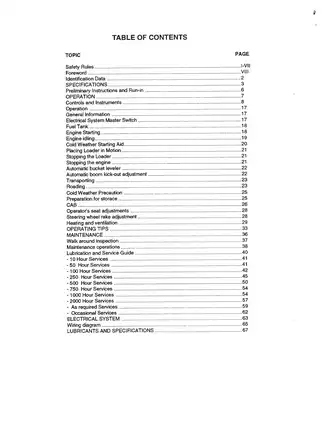 FiatAllis FR 160.2 Wheel Loader Operation and Maintenance Manual Preview image 3
