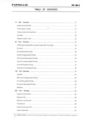 FiatAllis FR180, FR180.2 Wheel Loader manual Preview image 5