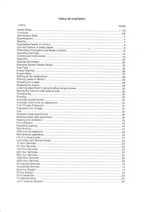 Fiat Allis FR 220, FR 220.2 Wheel Loader operation manual Preview image 3