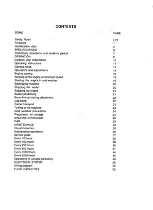 FIAT-HITACHI FL 175 Crawler Loader Operation & Maintenance Manual Preview image 3