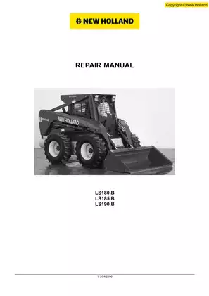 New Holland LS180.B, LS185.B, LS190.B Skid Steer Loader workshop repair manual Preview image 3