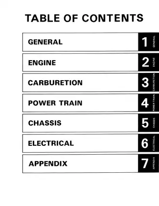 1983-1988 Yamaha Enticer, Excel 340, ET340(T),  EC340 snowmobile manual Preview image 1